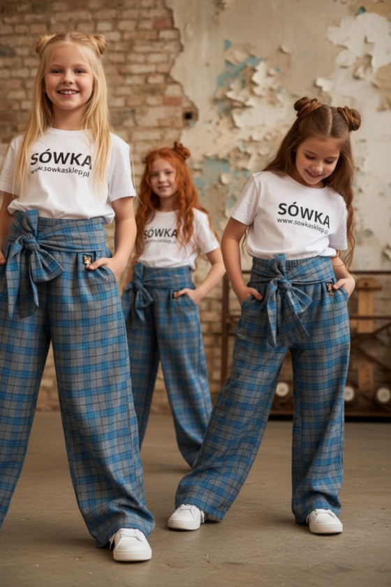 Spodnie Tola Niebieskie + pasek gratis