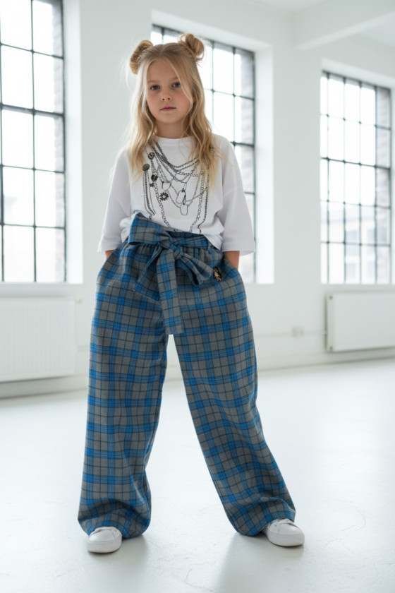 Spodnie Tola Niebieskie + pasek gratis