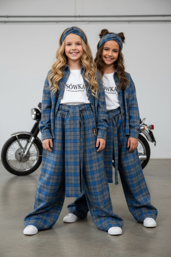 Spodnie Tola Niebieskie + pasek gratis