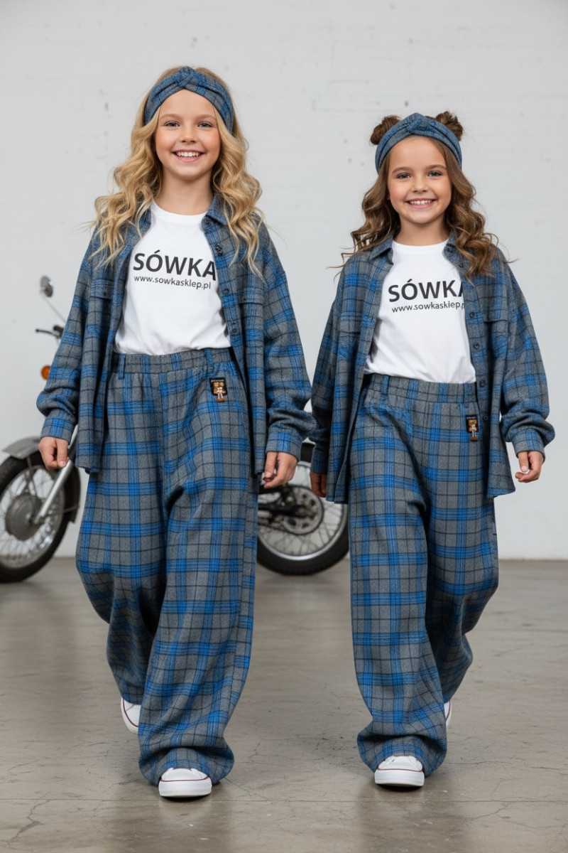 Spodnie Tola Niebieskie + pasek gratis