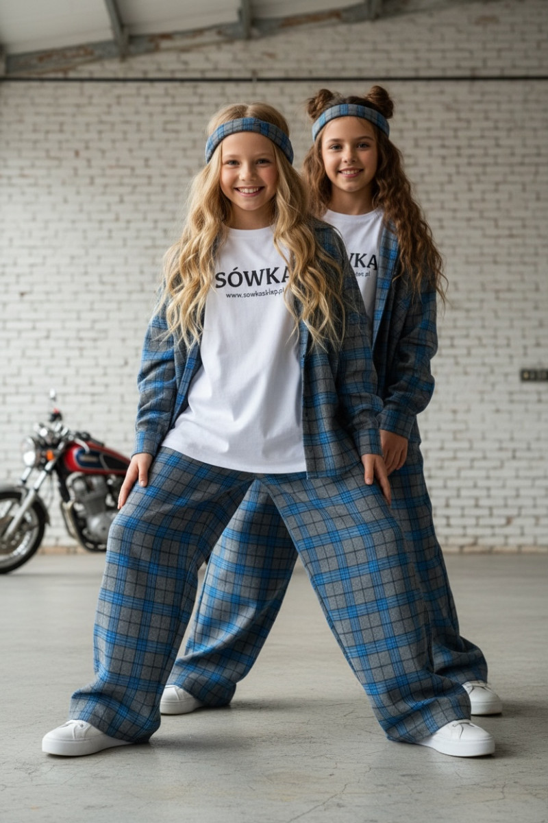 Spodnie Tola Niebieskie + pasek gratis