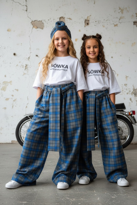 Spodnie Tola Niebieskie + pasek gratis