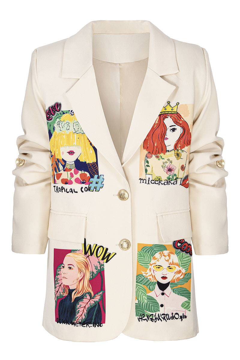 Marynarka dla dziewczynki Wow ecru