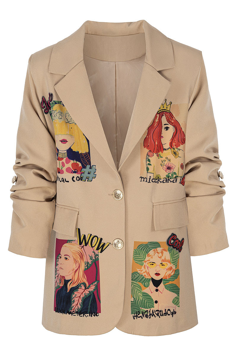 Marynarka dla dziewczynki Wow caffe latte